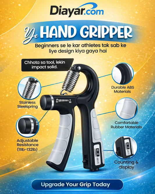 Premium Adjustable hand gripper with counter
